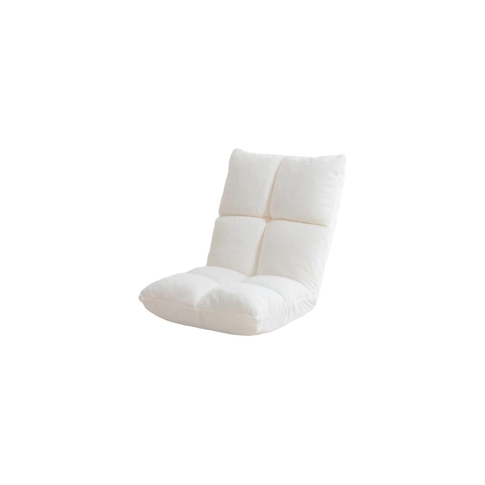 Iris Plaza NFC-C Floor Chair, Reclining, Brown, 6.3 inches (16 cm), Thick, 6.3 inches (16 cm), Extra Thick Seat, Compact Size, Single Seat, Low Sofa