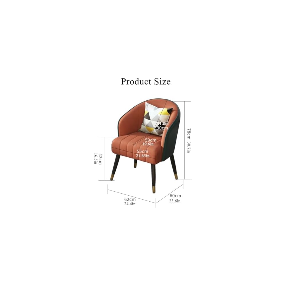 Modern Backrest Chairs Upholstered Guest Chair with Pillows,Mid Century Arm Chair for Living Room Office Hotel Lobby,Single Sofa Chair Side Accent Chair(Pink,Gold Legs)