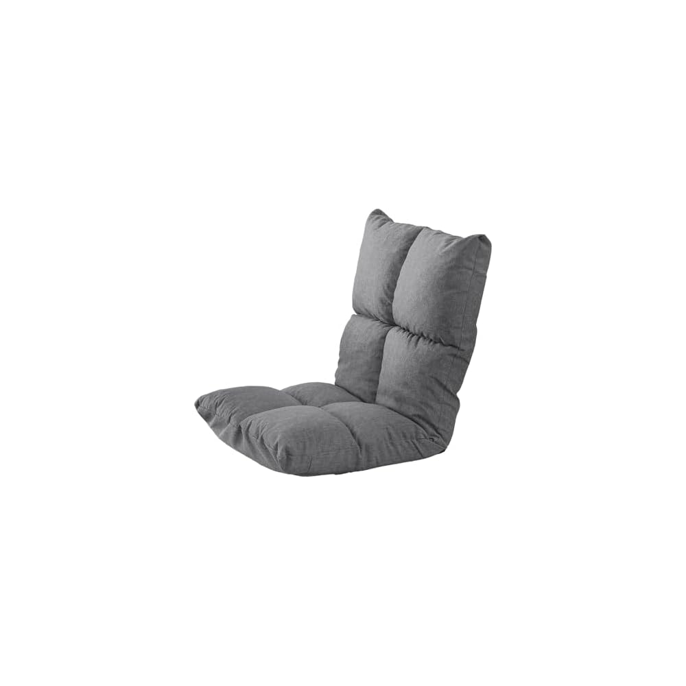 Iris Plaza NFC-C Floor Chair, Reclining, Brown, 6.3 inches (16 cm), Thick, 6.3 inches (16 cm), Extra Thick Seat, Compact Size, Single Seat, Low Sofa