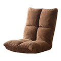 Iris Plaza NFC-C Floor Chair, Reclining, Brown, 6.3 inches (16 cm), Thick, 6.3 inches (16 cm), Extra Thick Seat, Compact Size, Single Seat, Low Sofa
